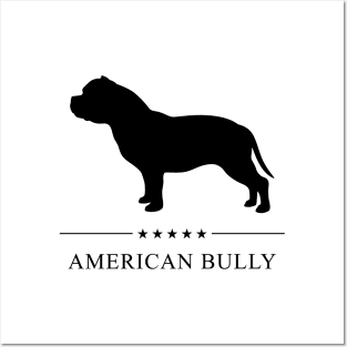 American Bully Black Silhouette Posters and Art